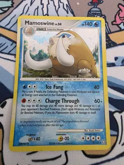 Mamoswine Holo Pokemon Legends Awakened Card 9/146 LP - Image 1
