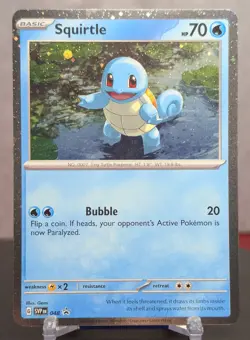 Pokemon Squirtle #048 SVP Black Star Promo English NM Cosmos Holo - Image 1
