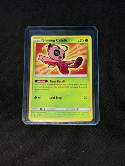Pokemon Shining Celebi Promo SM79 LP Holo Rare Sun and Moon Shining Legends - Image 1