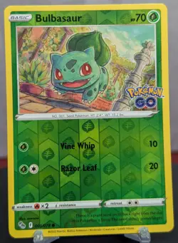 Pokemon Bulbasaur #001/078 Pokemon GO Reverse Holo English - Image 1