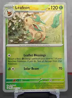 Pokemon Leafeon #005/131 Prismatic Evolutions Poke Ball Holo English NM - Image 1