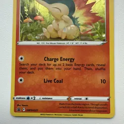 Pokemon Sword & Shield TCG: Cyndaquil SWSH221 Black Star Promo - Near Mint - Image 3