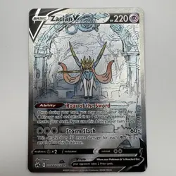 Pokemon TCG Zacian V GG48/GG70 SWSH Crown Zenith Galarian Gallery NM - Image 1