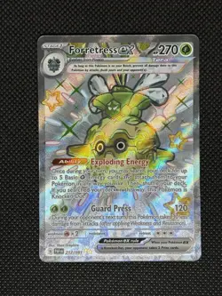 Pokemon TCG FORRETRESS EX 212/091 SV Paldean Fates Shiny Ultra Rare - Image 1
