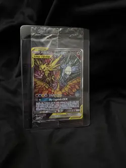 Moltres Zapdos Articuno GX Stained Glass Sealed Promo Pokemon Hidden Fates SM210 - Image 1