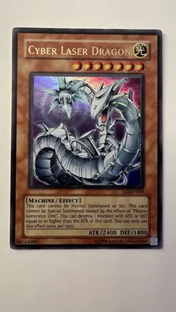 Cyber Laser Dragon SOI-EN007 Ultra Rare Unlimited Edition Lightly Played - Image 1