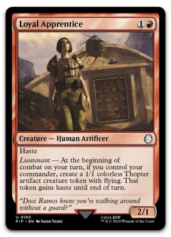 Loyal Apprentice #190 (NM) Fallout PIP Magic MTG - Image 1
