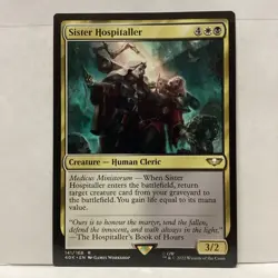 MTG Sister Hospitaller Magic: The Gathering Warhammer 40K Rare #141 - Image 1
