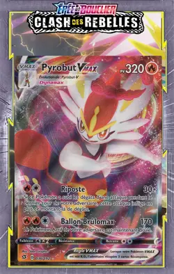 Pyrobut VMAX - EB02:Clash des Rebelles - 036/192 - Carte Pokemon Neuve Francaise - Image 1