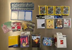 LOT - Pokemon Deck Boxes, Sleeves, Dividers and More - Image 1