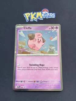 Pokemon TCG Cleffa SVP095 Black Star Promo LP. - Image 1
