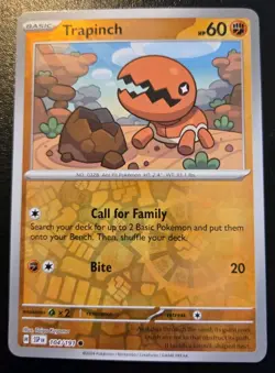 Trapinch 104/191 Reverse Holo Common Scarlet & Violet Surging Sparks Pokemon TCG - Image 1