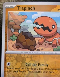 Trapinch 104/191 Reverse Holo Common Scarlet & Violet Surging Sparks Pokemon TCG - Image 2