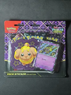 Pokemon Paldean Fates Triple blister pack Shiny Fidough Promo Check seal photos - Image 1