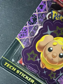 Pokemon Paldean Fates Triple blister pack Shiny Fidough Promo Check seal photos - Image 3