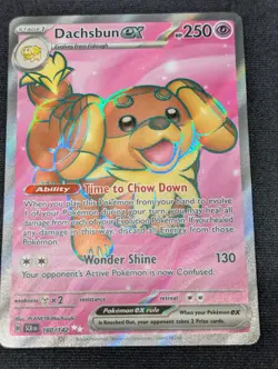 Dachsbun ex 160/142 Pokemon TCG SV07: Stellar Crown Ultra Rare Near Mint - Image 1