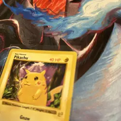 RARE 1999 Pokemon Base Set UNLIMITED - E3 STAMPED - Red Cheeks #58 PIKACHU MP/HP - Image 3