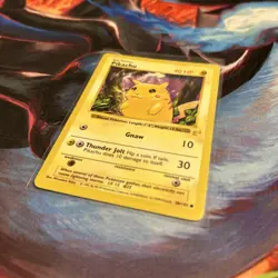 RARE 1999 Pokemon Base Set UNLIMITED - E3 STAMPED - Red Cheeks #58 PIKACHU MP/HP - Image 5
