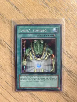 Sebek's Blessing PCJ-EN002 Prismatic Secret Rare Excellent Condition Yugioh - Image 1