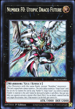 Number F0: Utopic Draco Future - BLCR-EN085 Secret Rare 1st Edition YuGiOh TCG - Image 1