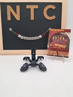 Bakugan Battle Brawlers Darkus MetalFencer Trap New Vestroia Rare W/ Card - Image 1