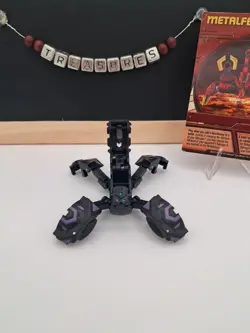 Bakugan Battle Brawlers Darkus MetalFencer Trap New Vestroia Rare W/ Card - Image 2