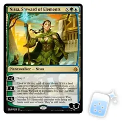 NISSA, STEWARD OF ELEMENTS Amonkhet AKH Planeswalker Magic MTG MINT CARD - Image 1