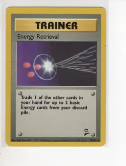 ENERGY RETRIEVAL TRAINER BASE 2 SET POKEMON CARD 110/130 MP-HP - Image 1