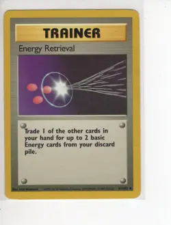 ENERGY RETRIEVAL TRAINER BASE SET POKEMON CARD 81/102 LP - Image 1