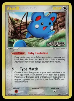 Pokemon Card - Azurill Delta Species 20/113 Rare Reverse Holo Stamped - Image 1