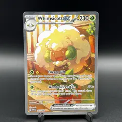 Pokemon TCG Whimsicott EX Scarlet & Violet White Flare Card 165/086 - Image 1
