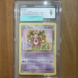 Pokemon TCG Mr. Mime 013/034 Holo Rare Card PSA 9 Mint Classic Collection 2023 - Image 1