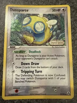 Dunsparce 31/92 Reverse Holo 2006 EX Legend Maker Stamped Pokemon Card MP - Image 1