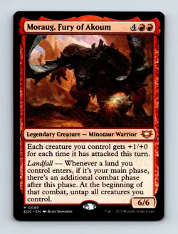 #89 2025 Edge of Eternities Commander Moraug, Fury of Akoum Mythic - Image 1
