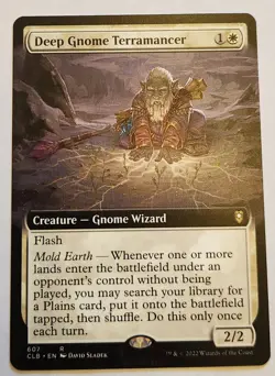 Deep Gnome Terramancer CLB #607 Extended Art Rare Regular NM+ - Image 1