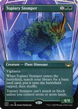 Topiary Stomper - Extended Art Streets of New Capenna NM MTG - Image 1