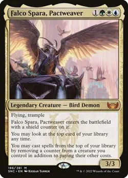 Falco Spara, Pactweaver Streets of New Capenna NM MTG - Image 1