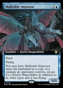 Malleable Impostor - Extended Art WOC NM MTG - Image 1