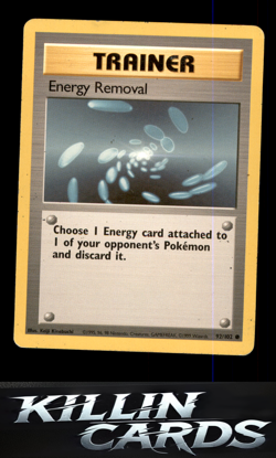 Energy Removal 092/102 Common Base Set Pokemon Card MP - Image 1