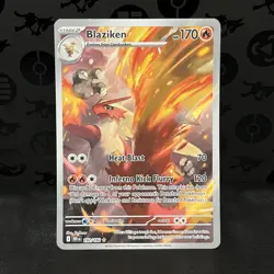 2025 Pokemon SV Destined Rivals DRI EN Blaziken #192/182 NM - Image 2