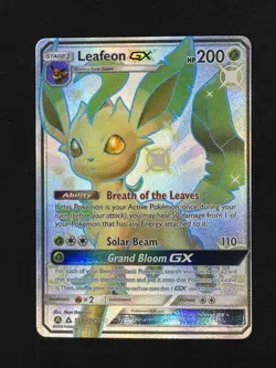 2019 Pokemon Leafeon GX SV46/SV94 Hidden Fates Shiny Vault Holo NEAR MINT OC - Image 1