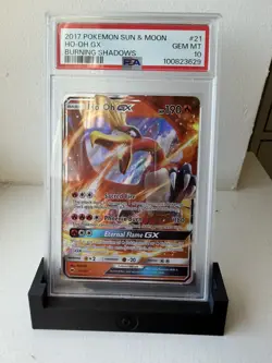 POKEMON 2017 BURNING SHADOWS HO-OH GX #21 PSA GEM MINT 10 - Image 1