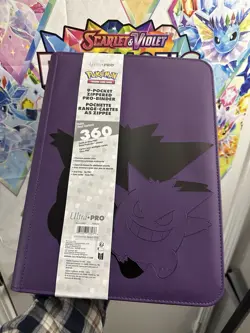 Ultra Pro Pokemon Elite Series Gengar Zipper Binder 9-Pocket - Image 1