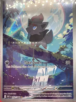 Zorua 142/086 English Pokemon White Flare MINT/NEW Illustration Rare Holo TCG - Image 2