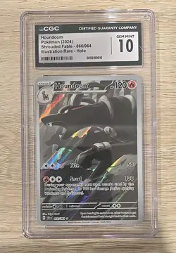 HOUNDOOM Shrouded Fable Illustration Rare #066 CGC 10 Gem Mint Pokemon - Image 1