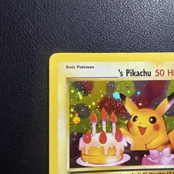 Birthday Pikachu #24 Pokemon Promo Holo WOTC Mint+ - Image 3