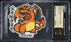 2018 Pokemon Japanese Stickers Part 1 B-Side Label Charizard CGC 10 PRISTINE - Image 1