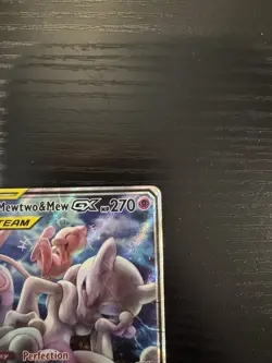 Pokemon TCG Mewtwo & Mew GX SM191 Tag Team Black Star Promo Sun & Moon Damaged - Image 2