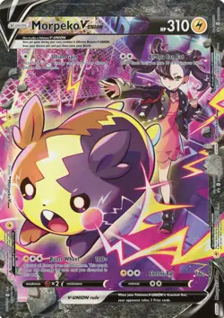 Pokemon TCG Morpeko V-Union SWSH287 (Jumbo) Black Star Promo OVERSIZED - Image 1