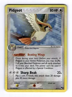 Pidgeot POP Series 2 #002 (2005) Rare Holo NM Pokemon - Image 1